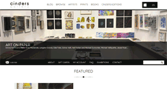 Desktop Screenshot of cindersgallery.com